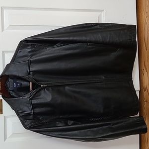 GAP Men's Leather Jacket. Black. M